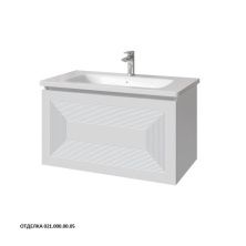 Caprigo Тумба с раковиной MODO Quarta 80 см, белая, эмаль 35713eml 1