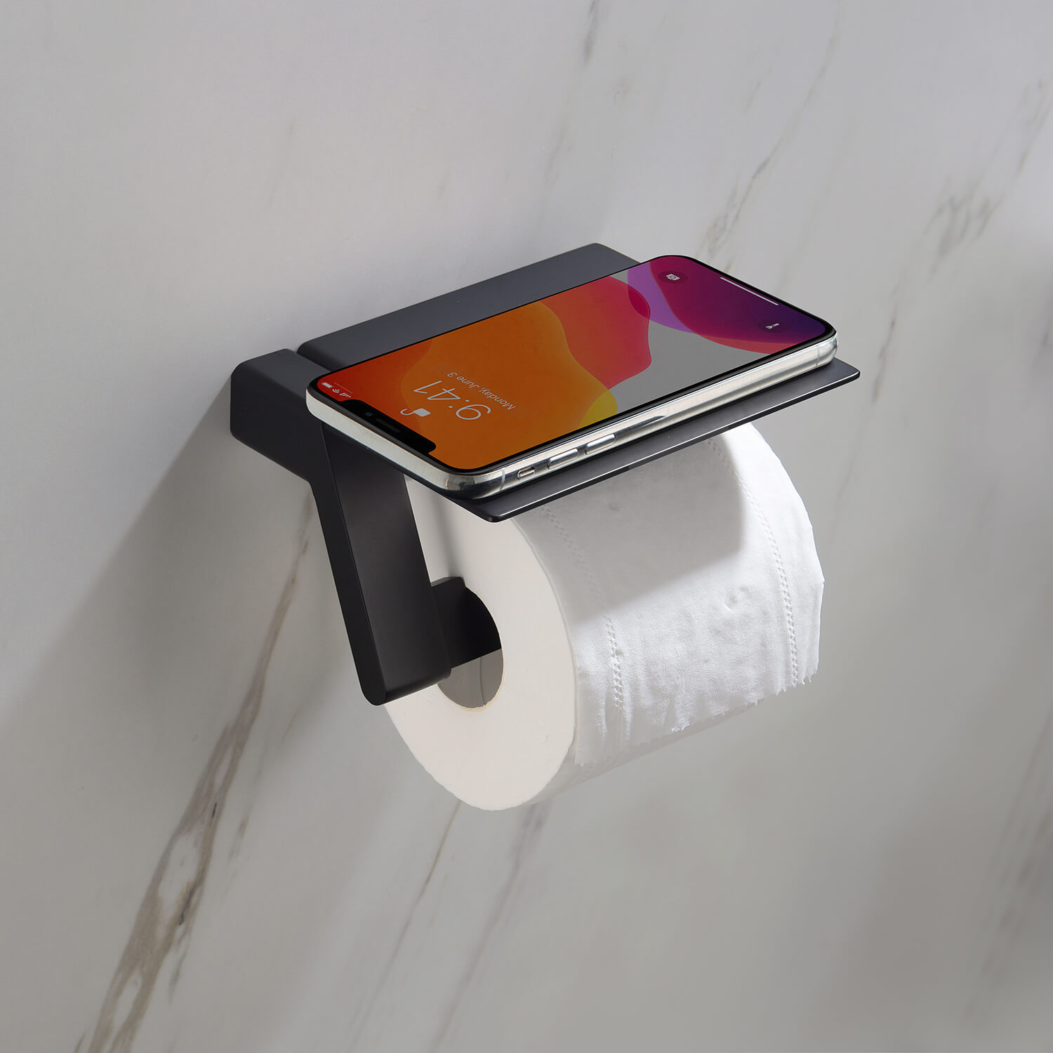 Приобрести держатели для туалетной бумаги с полкой для телефона timo selene 14043/03 черный