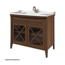 Caprigo Тумба с раковиной NAPOLI PROMO 100 см, темное дерево