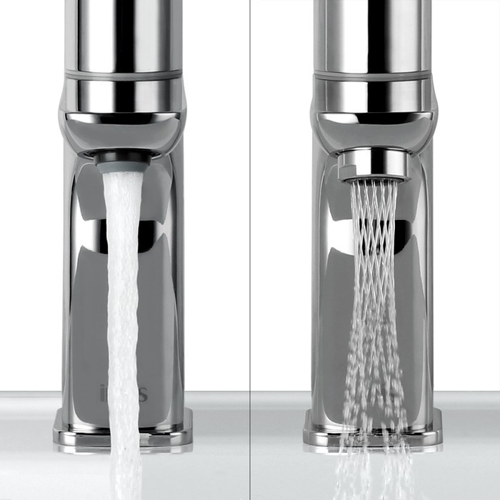 Приобрести iddis смеситель для раковины slide push control 182мм, хром slisbbti01