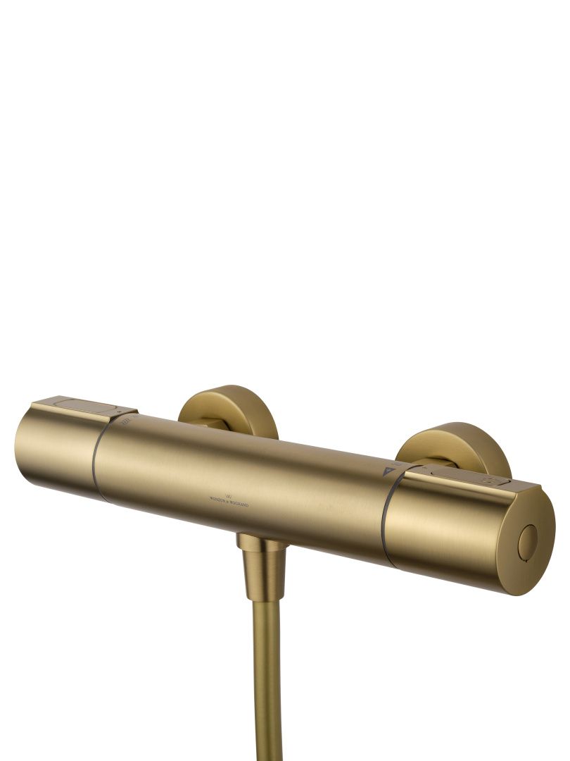 Приобрести смеситель для душа с термостатом wonzon & woghand inn 2, брашированное золото (ww-a2006-a-bg)
