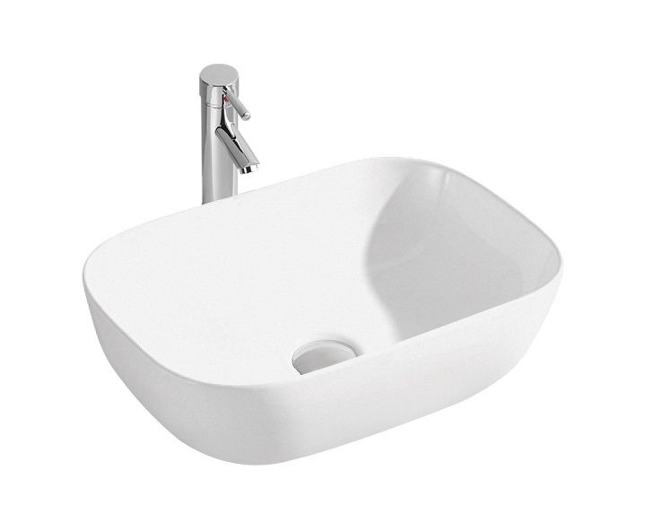 Приобрести sintesi раковина накладная 505х405 мм, белая, без отверстия под смеситель lvb-app-403