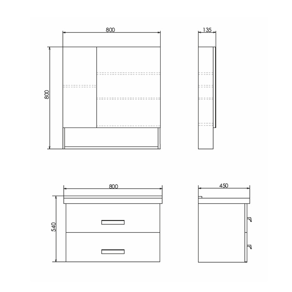 Приобрести сomforty зеркало-шкаф "парма-80" дуб дымчатый