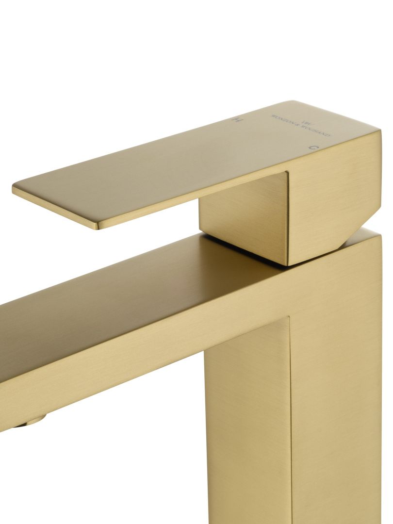 Приобрести смеситель для раковины wonzon & woghand, брашированное золото (ww-a40982-bg)