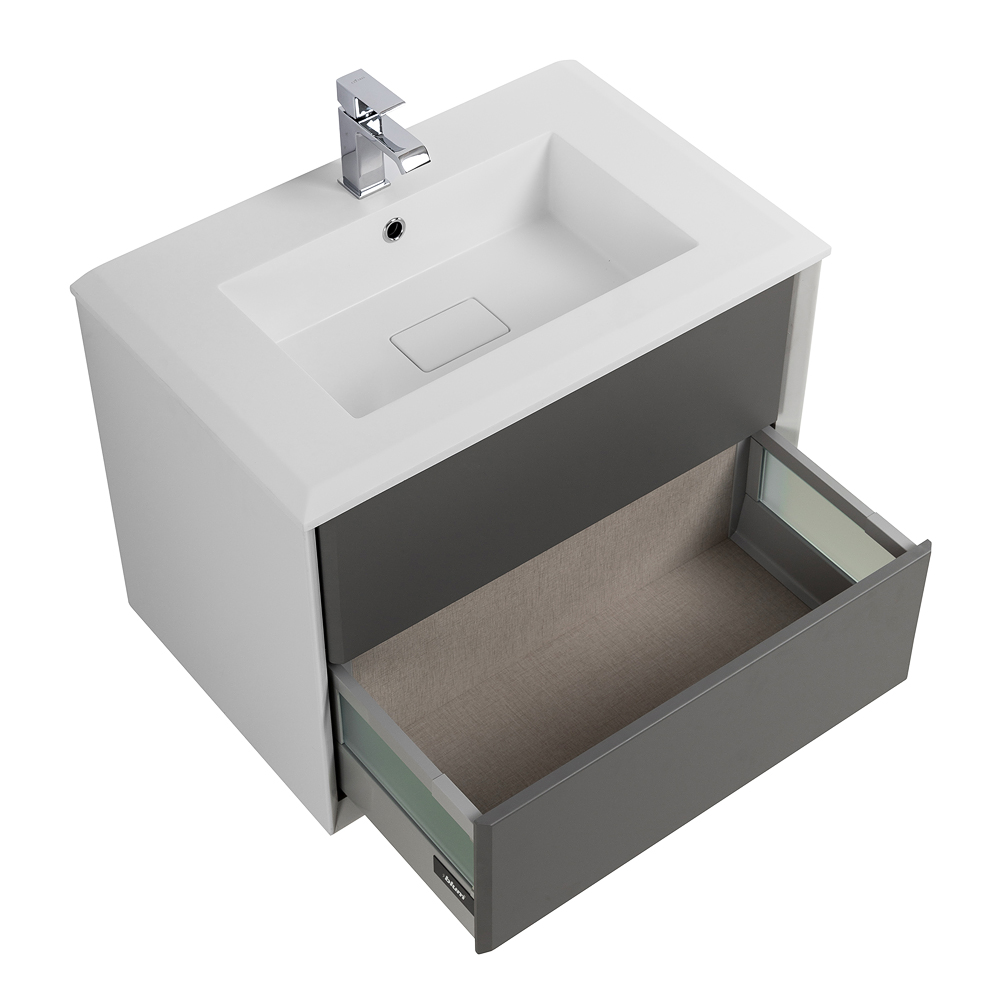 Приобрести cezares тумба подвесная с раковиной bellagio 70 см grigio nuvola, серая 55301