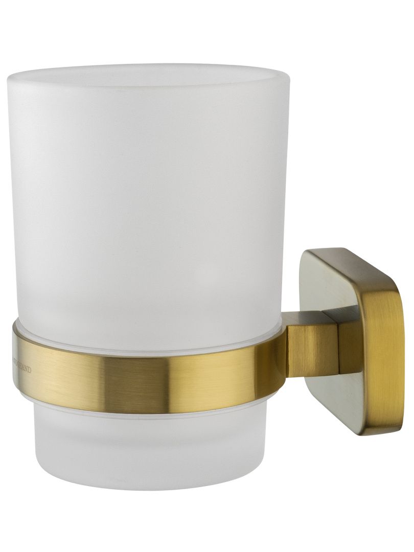 Приобрести стакан для зубных щеток с держателем wonzon & woghand graffity, брашированное золото (ww-9321-bg)