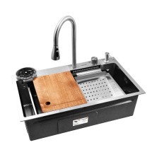 Gerhans Кухонная мойка 75х45 см, функциональная, сатин