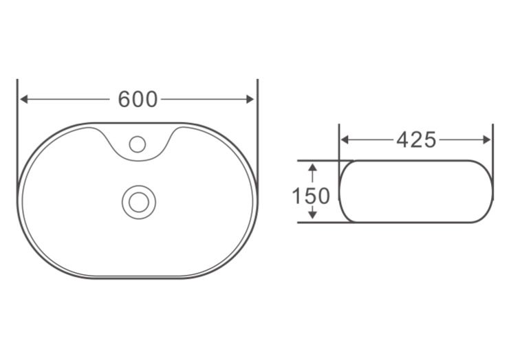 Приобрести раковина-чаша belbagno 60 см bb1151