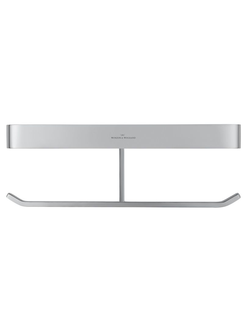 Приобрести двойной держатель для туалетной бумаги с полкой wonzon & woghand lotte, хром (ww-8356)