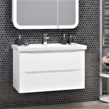 Opadiris Тумба подвесная с раковиной Элеганс 90 см, белая матовая