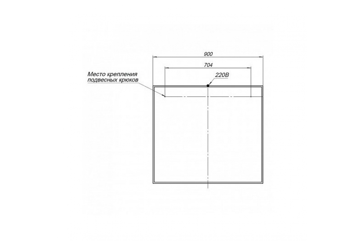 Приобрести aquanet зеркало nova lite 90 см, led подсветка, белое