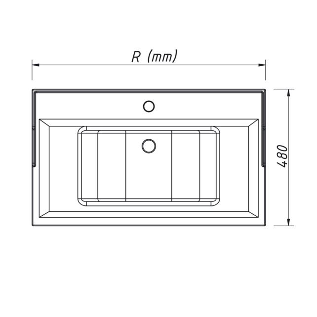 Приобрести caprigo тумба с раковиной brighton 80 см, голубая, эмаль brl80