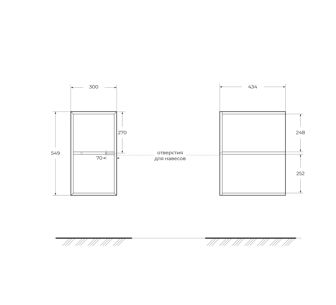 Приобрести cezares тумба подвесная с раковиной elettra 104 см bianco opaco, стекло, белая 55521