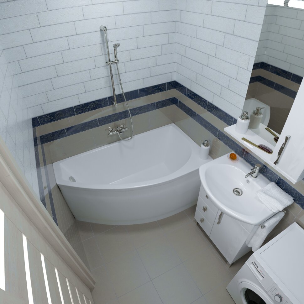 Приобрести тритон ванна акриловая белла 140х75 см, асимметричная, левая щ0000044606