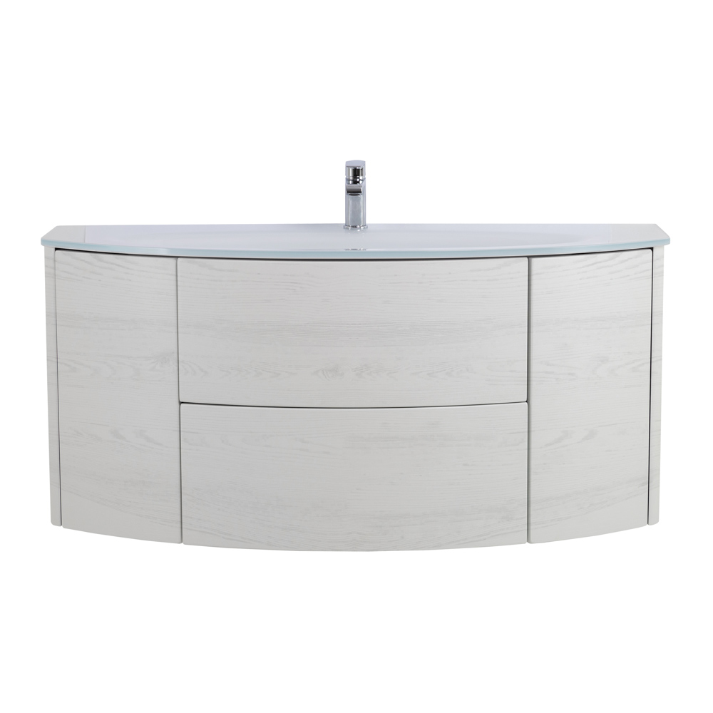 Приобрести cezares тумба подвесная с раковиной eden 121 см frassino bianco,стекло, светло серая 54418