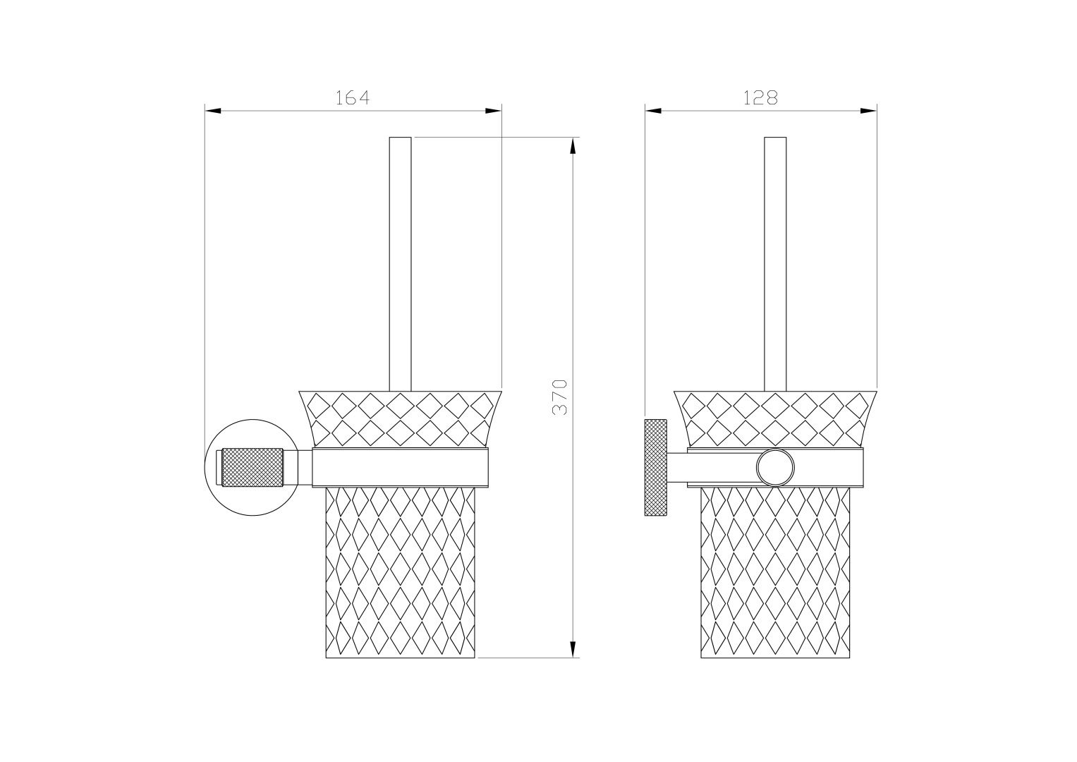 Приобрести туалетный ершик в комплекте wonzon & woghand majestic, черный/золото (ww-9229)