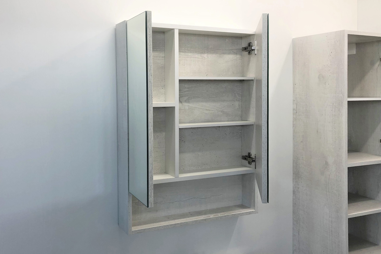 Приобрести сomforty зеркало-шкаф "никосия-60" дуб белый