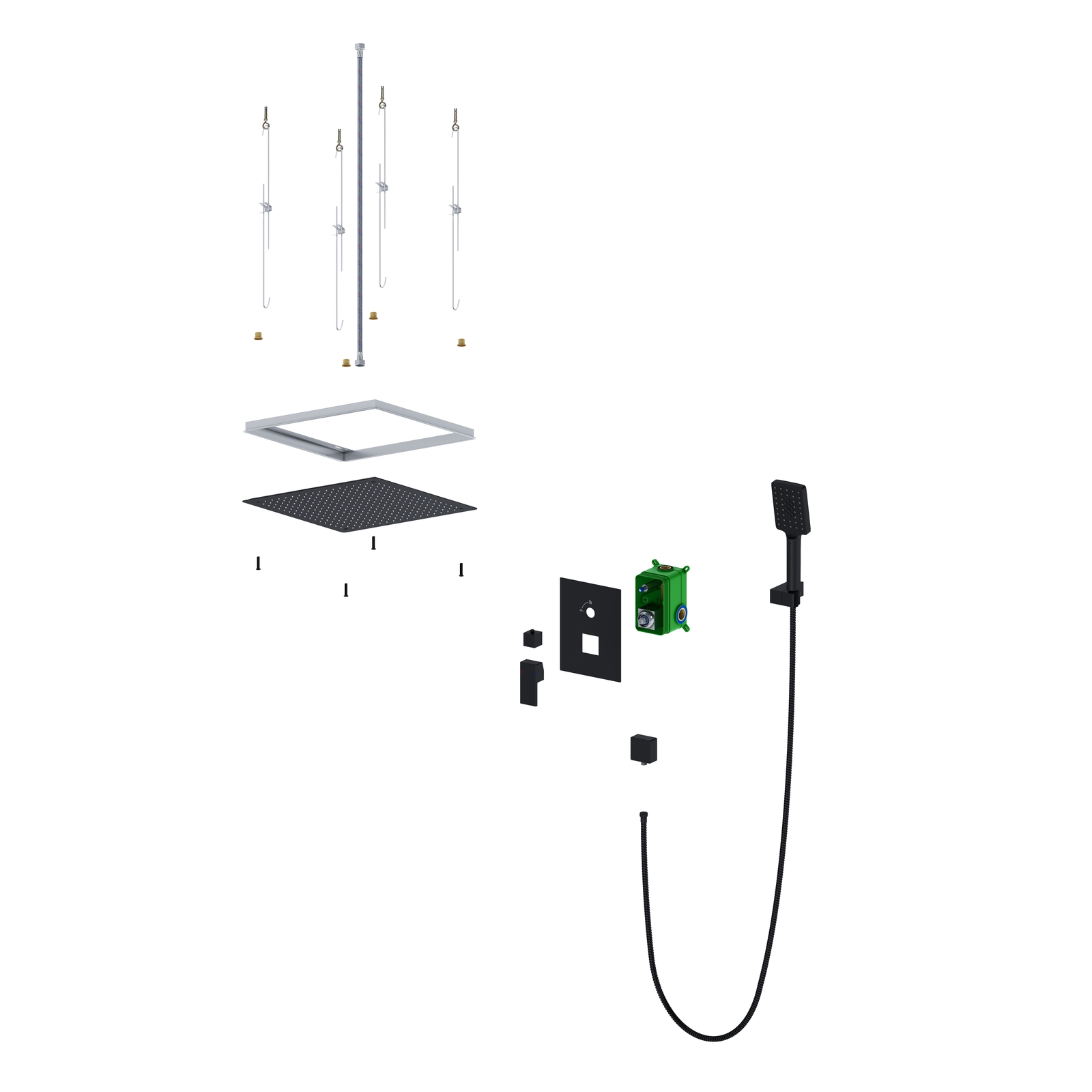 Приобрести душевая система встроенная timo selene sx-2029/03sm черный