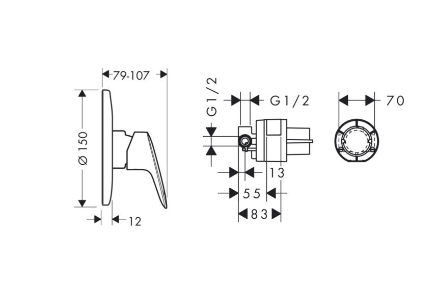 Приобрести смеситель для душа hansgrohe logis 71666000