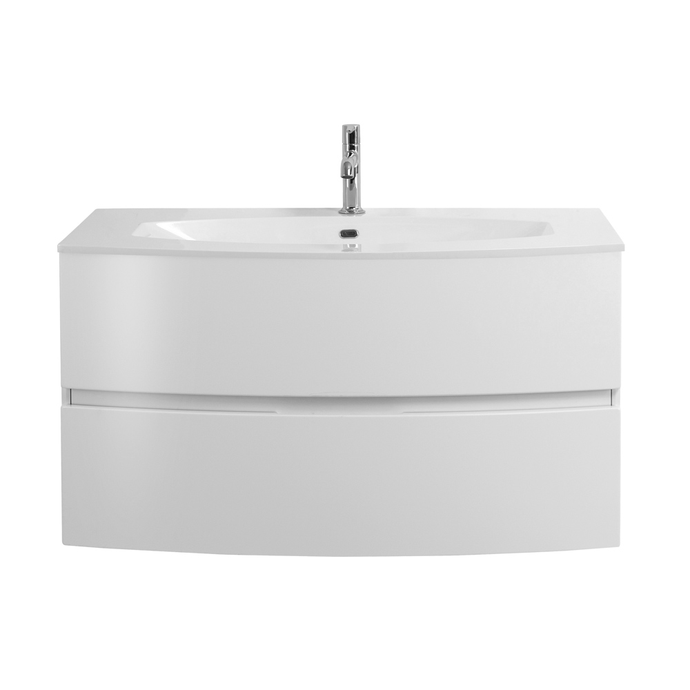 Приобрести cezares тумба подвесная с раковиной elettra 100 см bianco opaco, литьевой мрамор, белый 55525