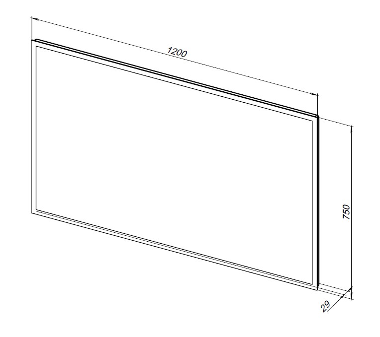 Приобрести aquanet зеркало оптима 120 см, белое матовое