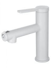 Смеситель для раковины с функцией полоскания WONZON & WOGHAND, Белый матовый (WW-H1017-MW)