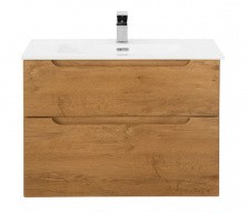 Тумба подвесная с раковиной BelBagno ETNA-800-2C-SO-RN-P 80 см, Rovere Nature