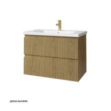 Caprigo Тумба с раковиной FORTE-Albero STRIPE 80 см, дюна, шпон