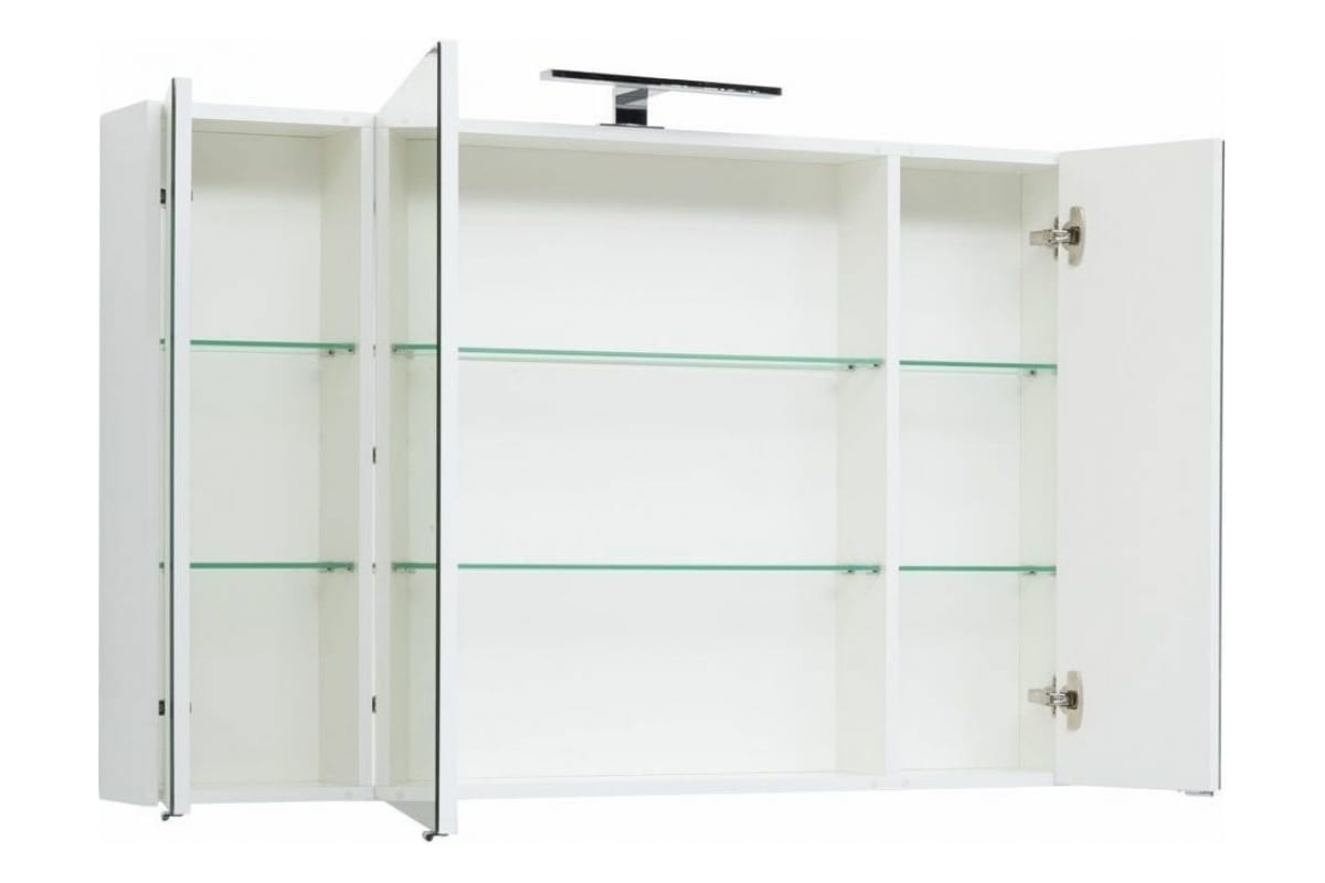Приобрести aquanet зеркальный шкаф остин 120 см, белый