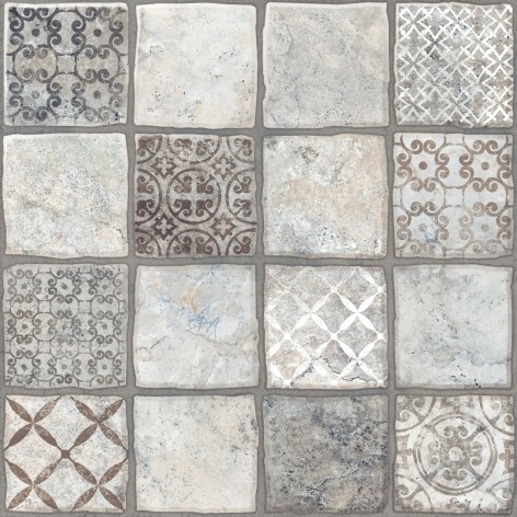 Приобрести плитка напольная керамин карфаген 1д светло серый 40*40см