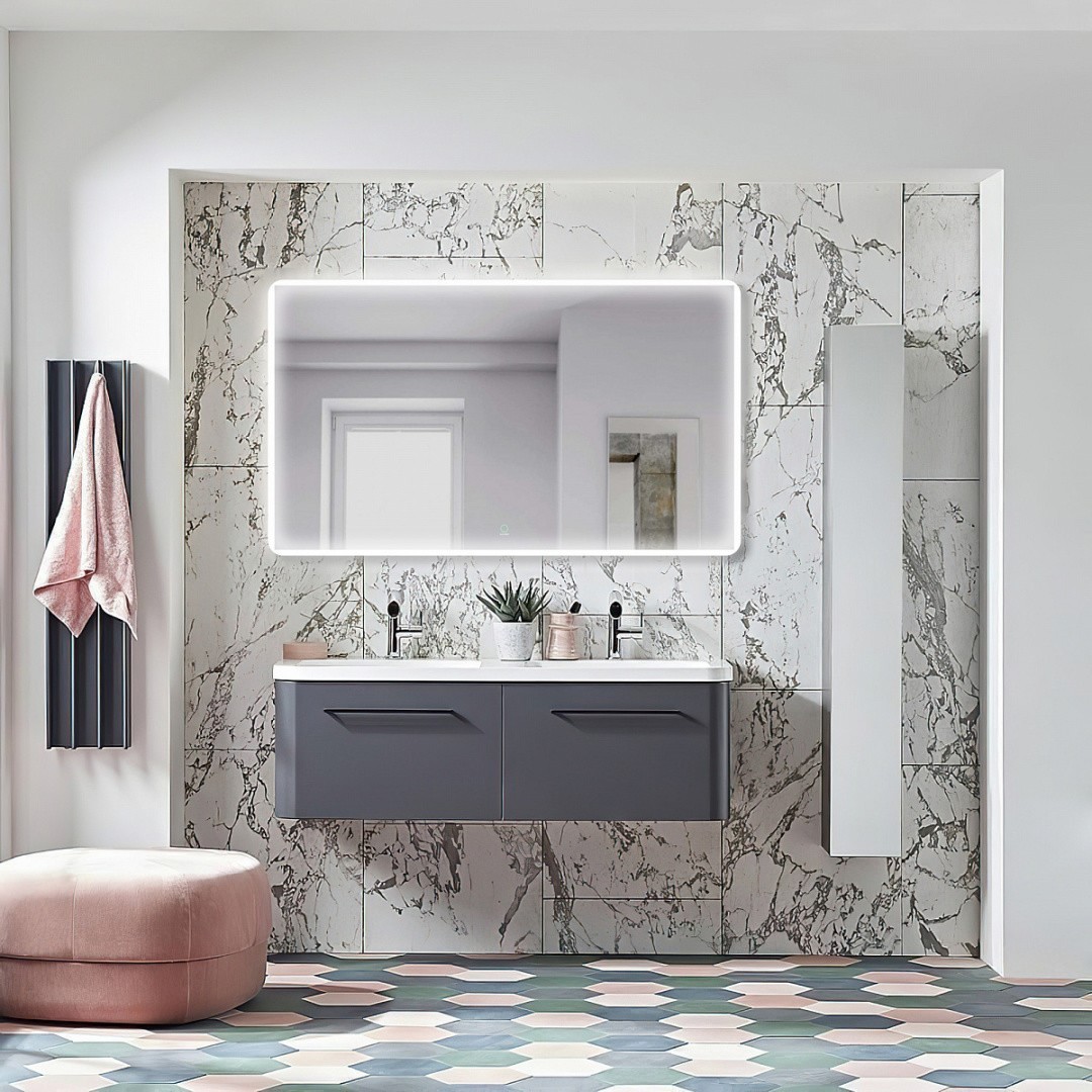 Приобрести azario зеркало 120х70 см, белый, сенсорный выключатель, диммер, подогрев az-z-063whcs