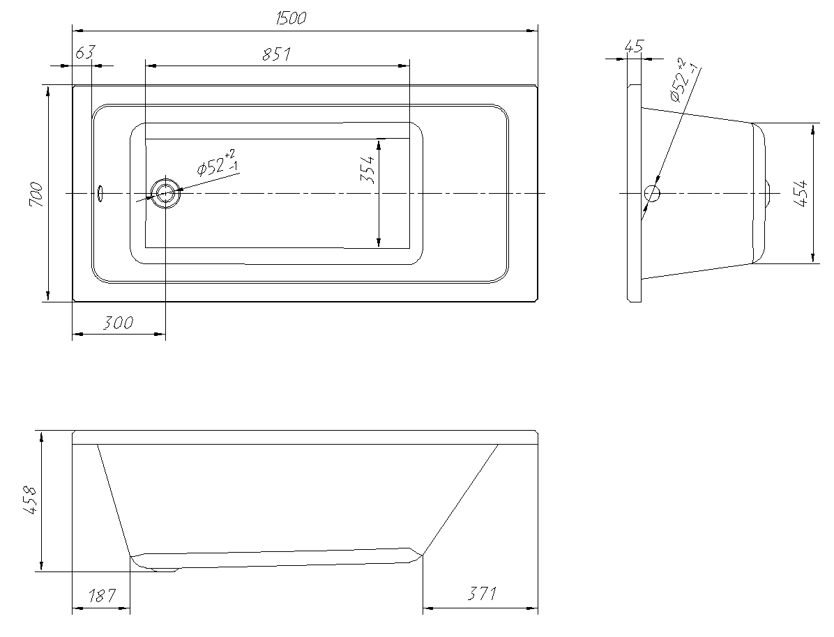 Приобрести loranto ванна акриловая, пристенная novaro la 150х70 см, белая(cs00078466)