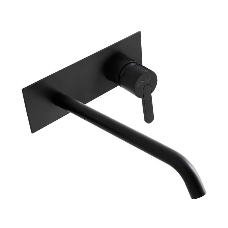 Приобрести cezares смеситель для раковины leaf, скрытый монтаж, черный матовый leaf-bli1-nop
