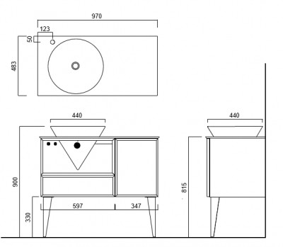 Приобрести тумба напольная с раковиной kerama marazzi cono 97 см, белая, мальва