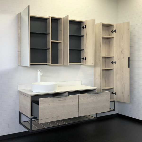 Приобрести сomforty тумба со столешницей и раковиной comforty порто-120-1 дуб дымчатый