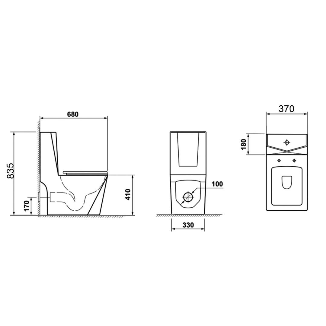 Приобрести grossman унитаз моноблок cristal с крышкой дюропласт, микролифт, белый gr-4491