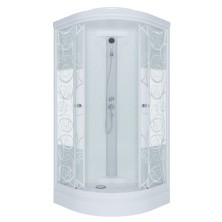 Тритон Душевая кабина Стандарт А ДН4 Аква Узоры 90х90 см, белая с узором Щ0000027237