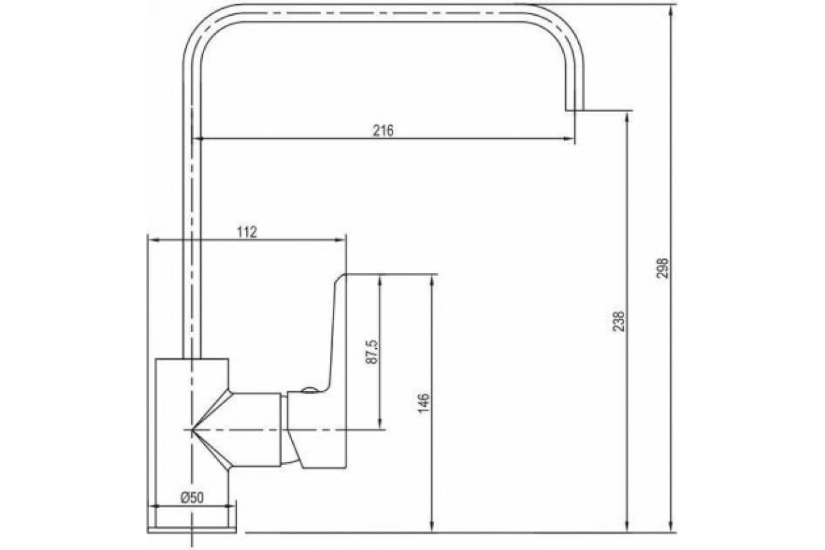 Приобрести aquanet смеситель для кухни logic af320-41с