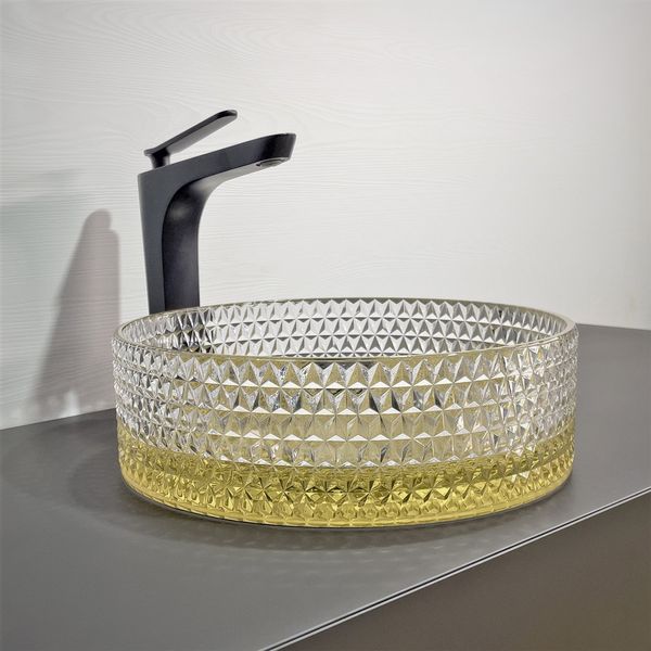 Приобрести comforty раковина накладная gl04 36х44 см стеклянная