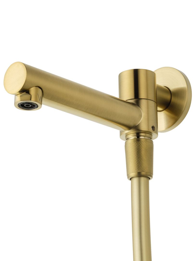 Приобрести душевая система с термостатом встраиваемая wonzon & woghand stick, брашированное золото (ww-88929010-bg)