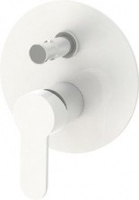 CEZARES Смеситель скрытого монтажа LACONICO с переключателем, белый LACONICO-C-VDI-BLC