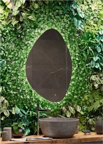 Приобрести continent зеркало с подсветкой alma 70х100 см, белое