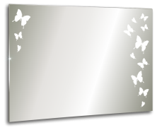 Loranto Зеркало Дриада 80х60 см, белое (ФР-00002366)