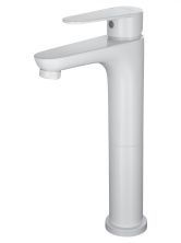 Смеситель для раковины высокий WONZON & WOGHAND ALFA, Белый матовый (WW-A40232-MW)