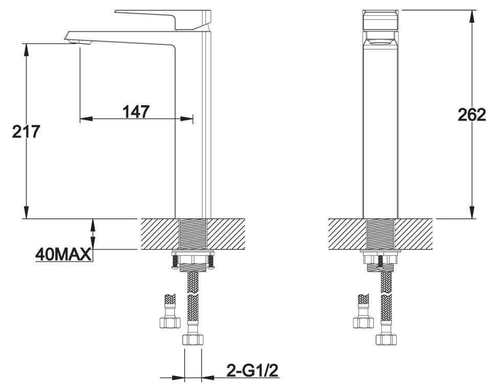 Приобрести belbagno смеситель для раковины arlie, высокий arl-lmc-crm