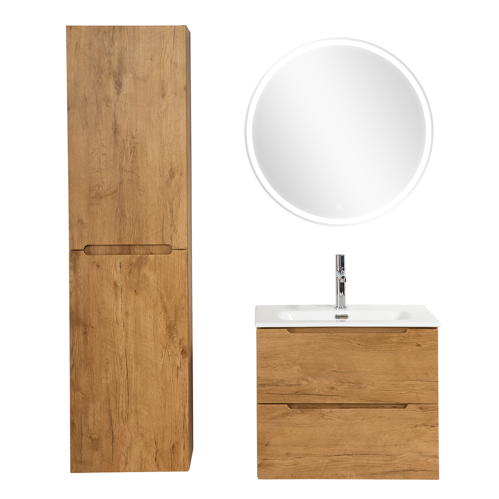 Приобрести belbagno тумба с раковиной etna 39 50 см, подвесная b rovere nature, белая раковина