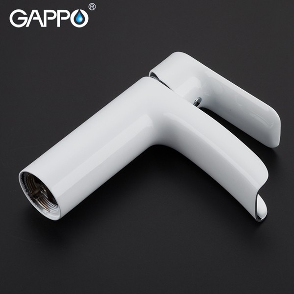 Приобрести gappo смеситель для раковины g1048-8, белый\хром 95141