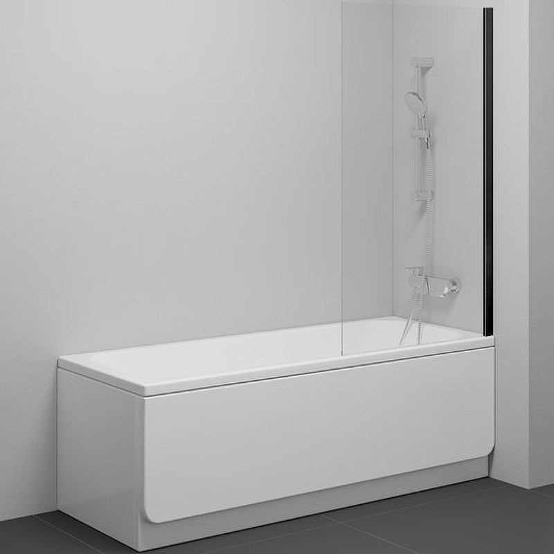 Приобрести azario шторка для ванны merrit 800*1400мм, 6 мм, черный az-nf6310-1 800 black