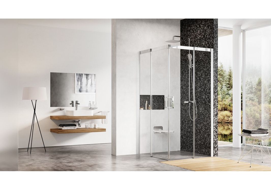 Приобрести ограждение душевое ravak matrix msrv4 100 см 1wvaau00z1 сатин/прозрачное