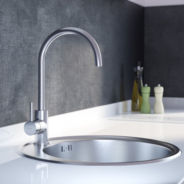 Приобрести iddis смеситель для кухни kitchen 377мм, нержавеющая сталь k05stj0i05